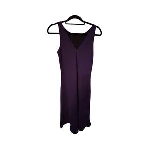 REVERSIBLE Chic Purple/Black Midi Dress